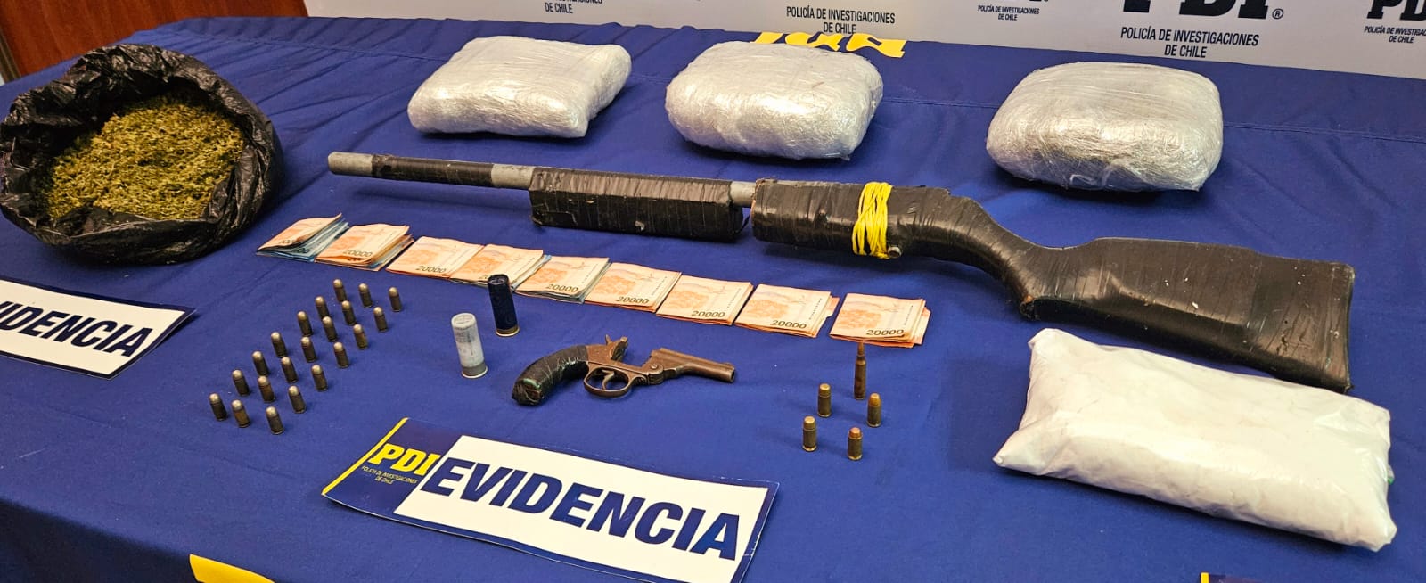 Pdi Atacama Incaut Armas Y Una Gran Cantidad De Droga Durante Un